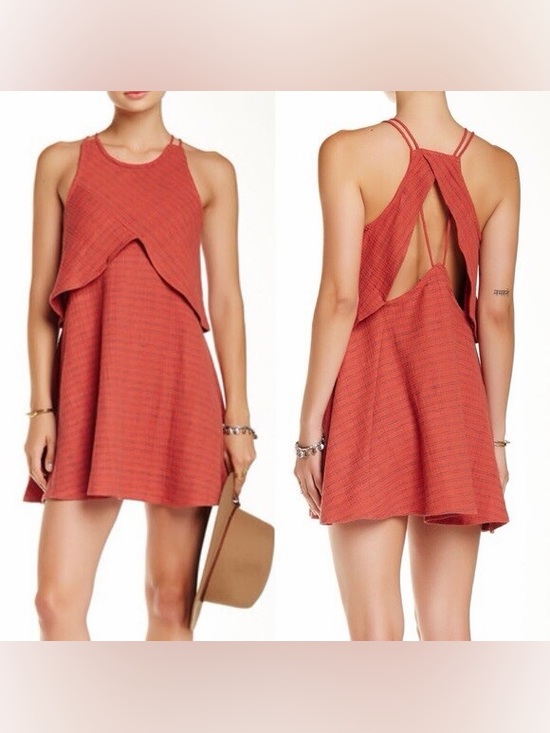Free People Dresses & Skirts - Free People Open Back Linen Dress Small